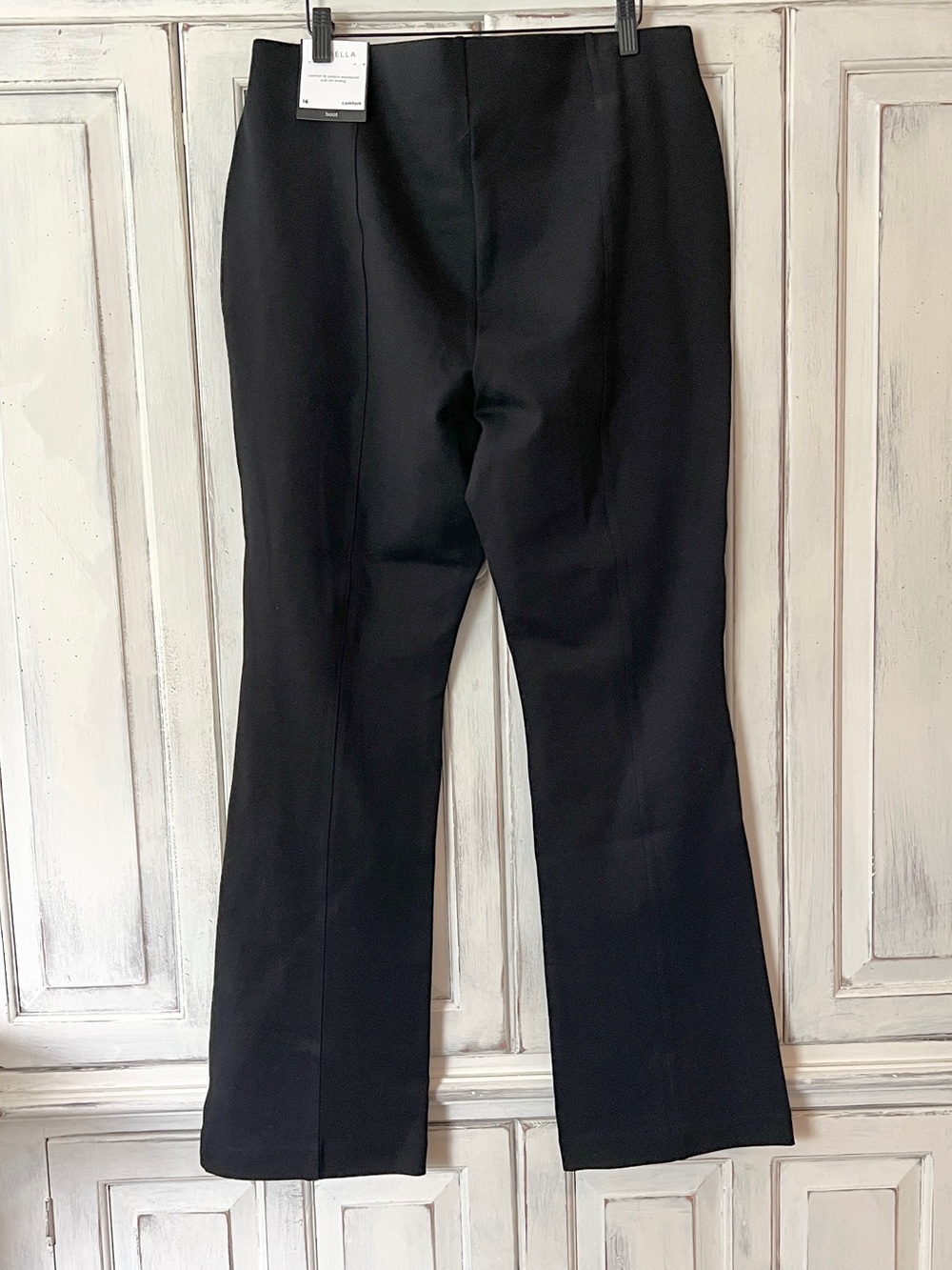 🟠NWT RAFAELLA Plus Comfort Fit Stretch Boot-Cut Pull On Pants in Black Sz 16 - Picture 5 of 8